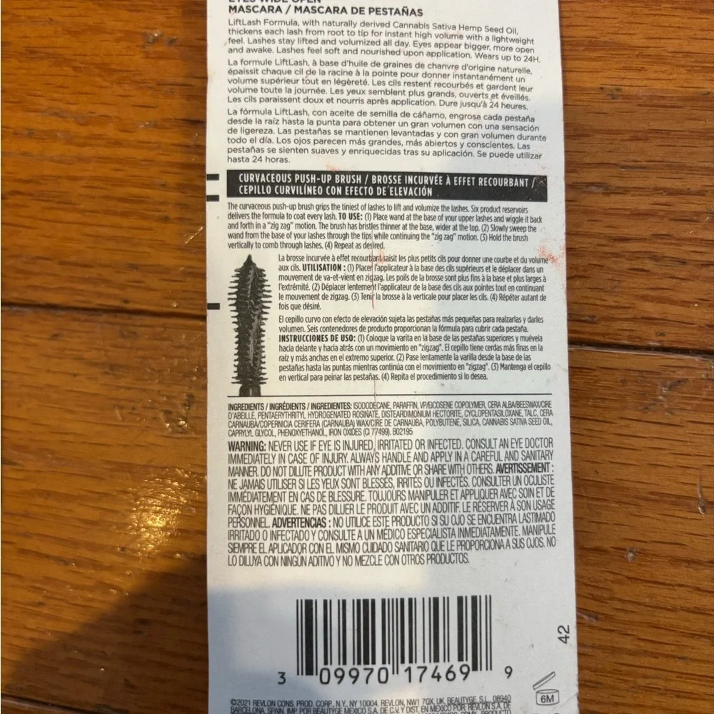 Revlon 24h So Fierce Eyes Wide Open Waterproof Mascara #104 black